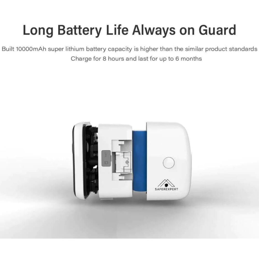 Saferexpert Wireless Adjustable 2K Smart Battery Camera - SCV1